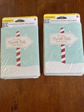 American Greetings North Pole Thank You Cards With Envelopes New